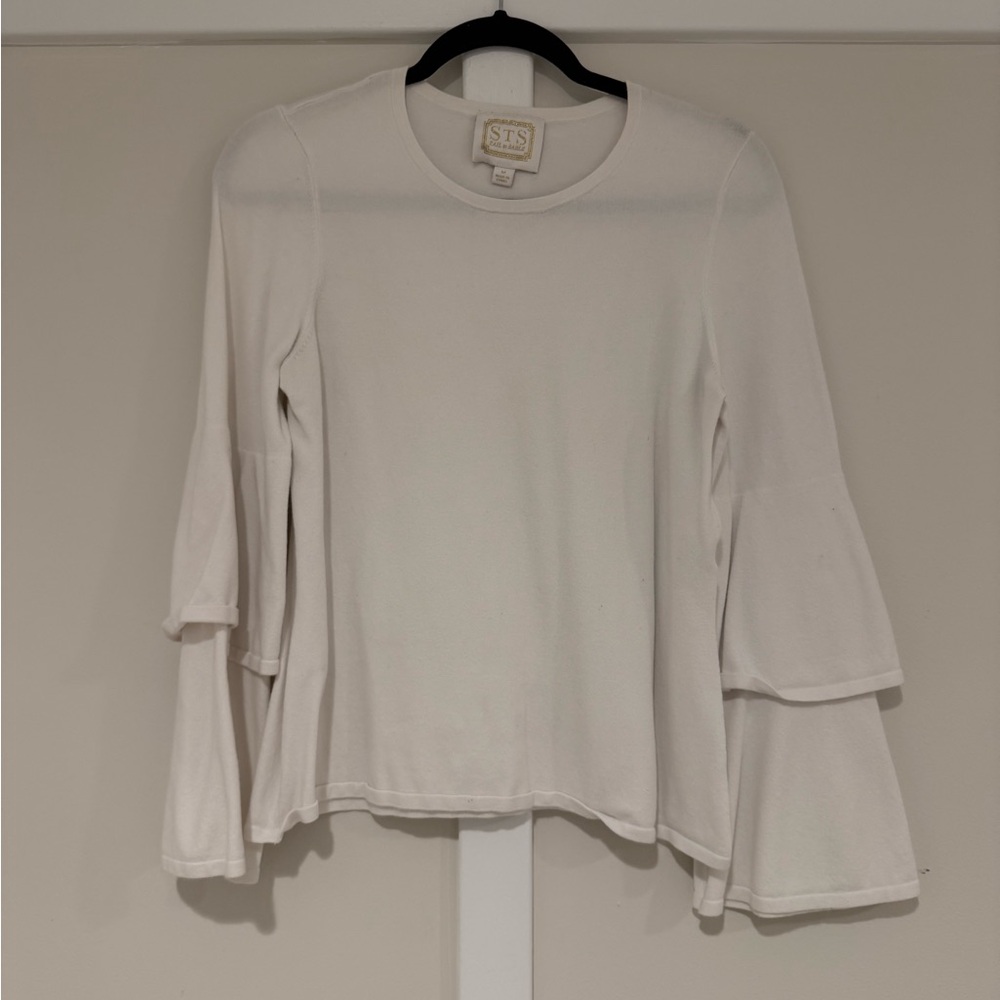 STS Cream Long Sleeve Bell Top